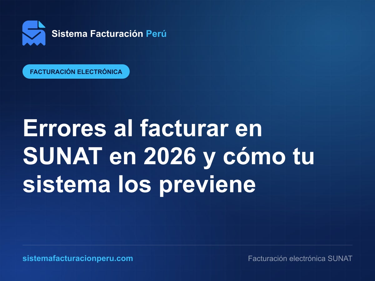 Panel de Sistema Facturación Perú con comprobantes electrónicos aceptados, observados y rechazados por SUNAT